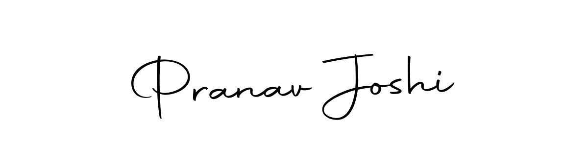 How to make Pranav Joshi name signature. Use Autography-DOLnW style for creating short signs online. This is the latest handwritten sign. Pranav Joshi signature style 10 images and pictures png