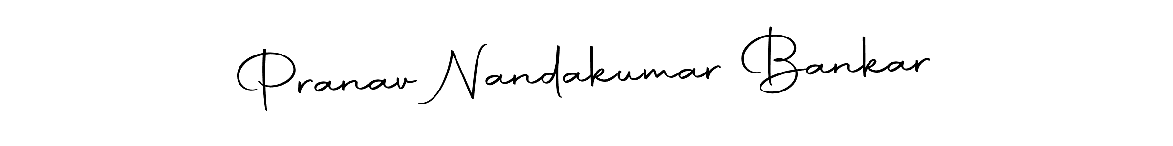 Use a signature maker to create a handwritten signature online. With this signature software, you can design (Autography-DOLnW) your own signature for name Pranav Nandakumar Bankar. Pranav Nandakumar Bankar signature style 10 images and pictures png