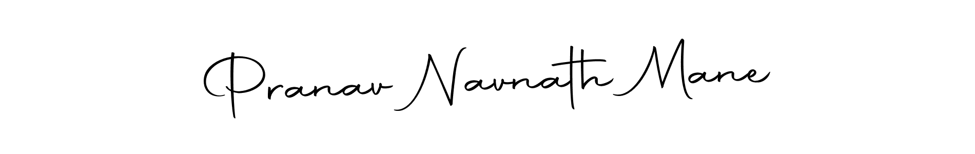 How to make Pranav Navnath Mane name signature. Use Autography-DOLnW style for creating short signs online. This is the latest handwritten sign. Pranav Navnath Mane signature style 10 images and pictures png