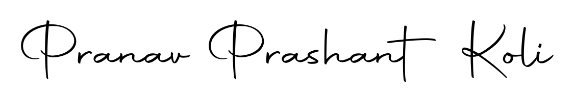 A classic penmanship look for Pranav Prashant Koli. The Autography-DOLnW font brings timeless elegance and confidence to every signed document. Pranav Prashant Koli signature style 10 images and pictures png