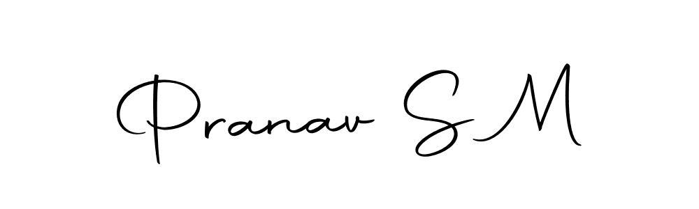Pranav S M stylish signature style. Best Handwritten Sign (Autography-DOLnW) for my name. Handwritten Signature Collection Ideas for my name Pranav S M. Pranav S M signature style 10 images and pictures png
