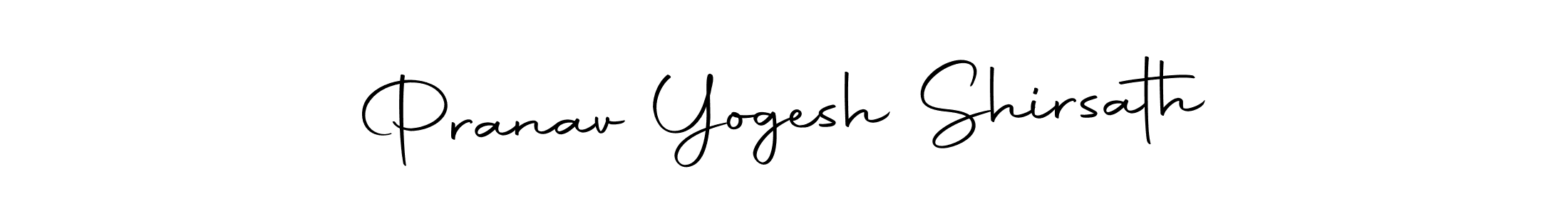 How to make Pranav Yogesh Shirsath name signature. Use Autography-DOLnW style for creating short signs online. This is the latest handwritten sign. Pranav Yogesh Shirsath signature style 10 images and pictures png