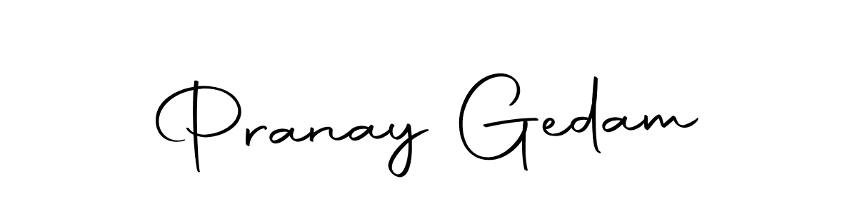 if you are searching for the best signature style for your name Pranay Gedam. so please give up your signature search. here we have designed multiple signature styles  using Autography-DOLnW. Pranay Gedam signature style 10 images and pictures png