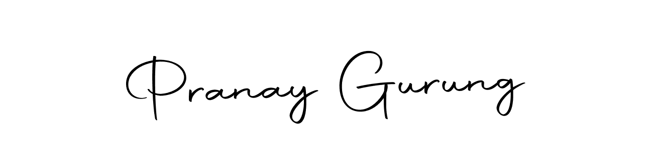 Make a short Pranay Gurung signature style. Manage your documents anywhere anytime using Autography-DOLnW. Create and add eSignatures, submit forms, share and send files easily. Pranay Gurung signature style 10 images and pictures png