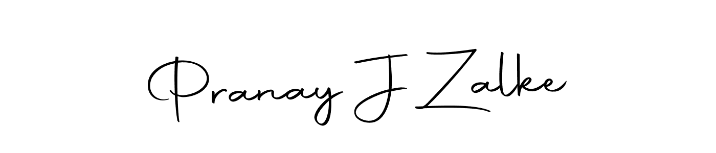 Make a beautiful signature design for name Pranay J Zalke. With this signature (Autography-DOLnW) style, you can create a handwritten signature for free. Pranay J Zalke signature style 10 images and pictures png