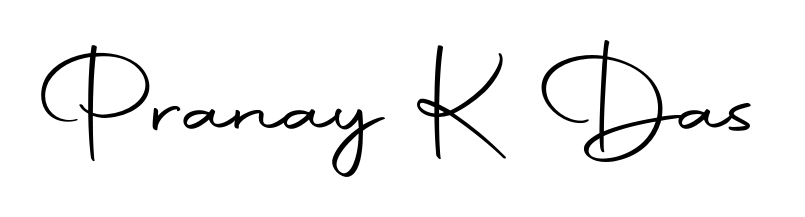 Upgrade your professional image with Pranay K Das signature created with Autography-DOLnW font. Fast, free, and watermark-free download. Pranay K Das signature style 10 images and pictures png