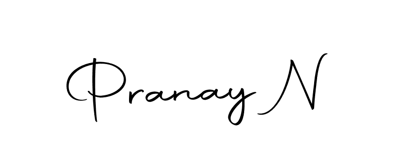 Pranay N stylish signature style. Best Handwritten Sign (Autography-DOLnW) for my name. Handwritten Signature Collection Ideas for my name Pranay N. Pranay N signature style 10 images and pictures png