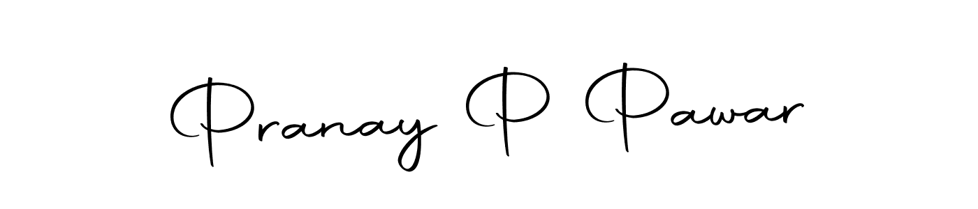 Design your own signature with our free online signature maker. With this signature software, you can create a handwritten (Autography-DOLnW) signature for name Pranay P Pawar. Pranay P Pawar signature style 10 images and pictures png