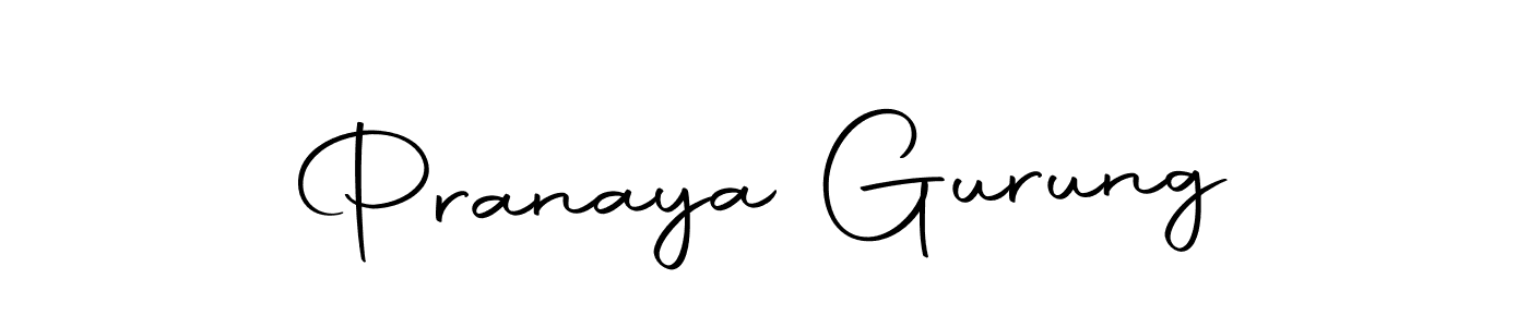 Use a signature maker to create a handwritten signature online. With this signature software, you can design (Autography-DOLnW) your own signature for name Pranaya Gurung. Pranaya Gurung signature style 10 images and pictures png