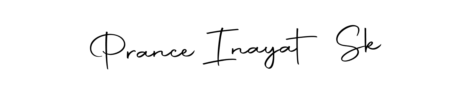 Create a beautiful signature design for name Prance Inayat Sk. With this signature (Autography-DOLnW) fonts, you can make a handwritten signature for free. Prance Inayat Sk signature style 10 images and pictures png