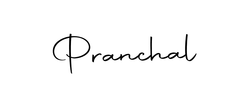 Make a beautiful signature design for name Pranchal. Use this online signature maker to create a handwritten signature for free. Pranchal signature style 10 images and pictures png