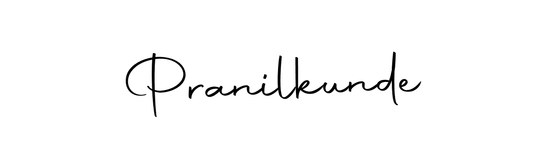 You can use this online signature creator to create a handwritten signature for the name Pranilkunde. This is the best online autograph maker. Pranilkunde signature style 10 images and pictures png