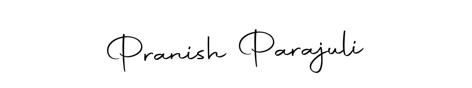 Create a beautiful signature design for name Pranish Parajuli. With this signature (Autography-DOLnW) fonts, you can make a handwritten signature for free. Pranish Parajuli signature style 10 images and pictures png