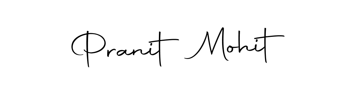 Design your own signature with our free online signature maker. With this signature software, you can create a handwritten (Autography-DOLnW) signature for name Pranit Mohit. Pranit Mohit signature style 10 images and pictures png