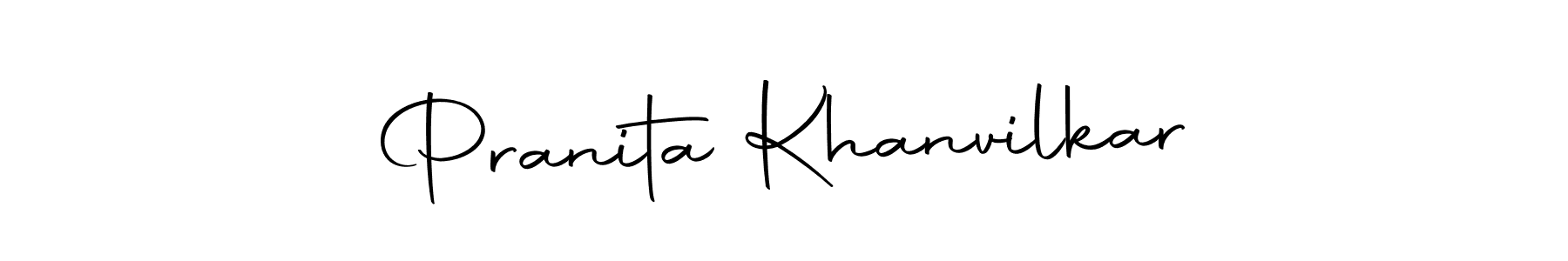 Make a beautiful signature design for name Pranita Khanvilkar. Use this online signature maker to create a handwritten signature for free. Pranita Khanvilkar signature style 10 images and pictures png