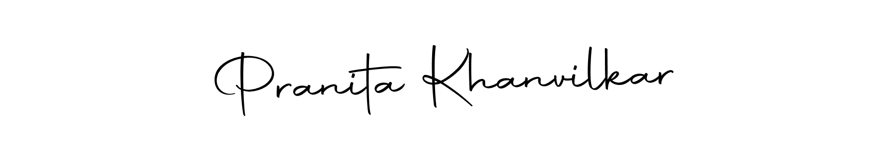 Make a beautiful signature design for name Pranita Khanvilkar. Use this online signature maker to create a handwritten signature for free. Pranita Khanvilkar signature style 10 images and pictures png