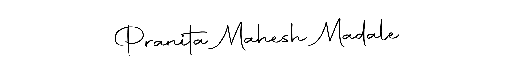 The best way (Autography-DOLnW) to make a short signature is to pick only two or three words in your name. The name Pranita Mahesh Madale include a total of six letters. For converting this name. Pranita Mahesh Madale signature style 10 images and pictures png