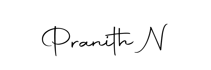 Also we have Pranith N name is the best signature style. Create professional handwritten signature collection using Autography-DOLnW autograph style. Pranith N signature style 10 images and pictures png