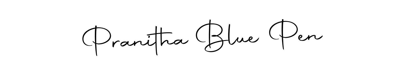 Use a signature maker to create a handwritten signature online. With this signature software, you can design (Autography-DOLnW) your own signature for name Pranitha Blue Pen. Pranitha Blue Pen signature style 10 images and pictures png