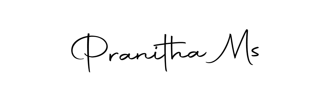Create a beautiful signature design for name Pranitha Ms. With this signature (Autography-DOLnW) fonts, you can make a handwritten signature for free. Pranitha Ms signature style 10 images and pictures png