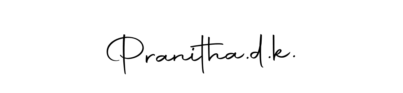 You should practise on your own different ways (Autography-DOLnW) to write your name (Pranitha.d.k.) in signature. don't let someone else do it for you. Pranitha.d.k. signature style 10 images and pictures png