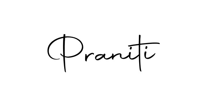 Create a beautiful signature design for name Praniti. With this signature (Autography-DOLnW) fonts, you can make a handwritten signature for free. Praniti signature style 10 images and pictures png