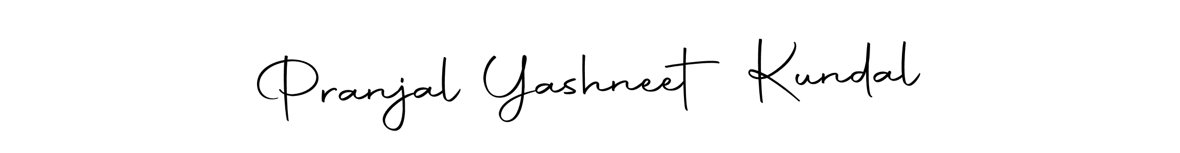 How to make Pranjal Yashneet Kundal name signature. Use Autography-DOLnW style for creating short signs online. This is the latest handwritten sign. Pranjal Yashneet Kundal signature style 10 images and pictures png