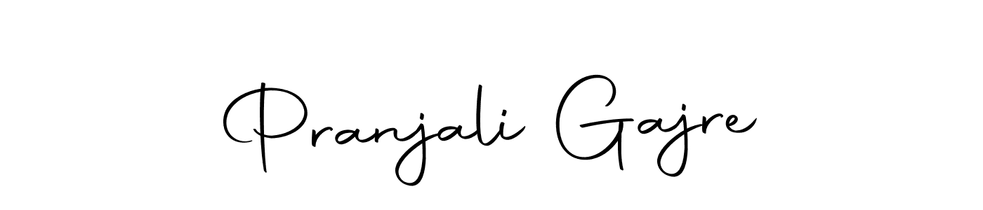 How to make Pranjali Gajre name signature. Use Autography-DOLnW style for creating short signs online. This is the latest handwritten sign. Pranjali Gajre signature style 10 images and pictures png