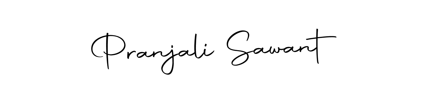 How to make Pranjali Sawant name signature. Use Autography-DOLnW style for creating short signs online. This is the latest handwritten sign. Pranjali Sawant signature style 10 images and pictures png