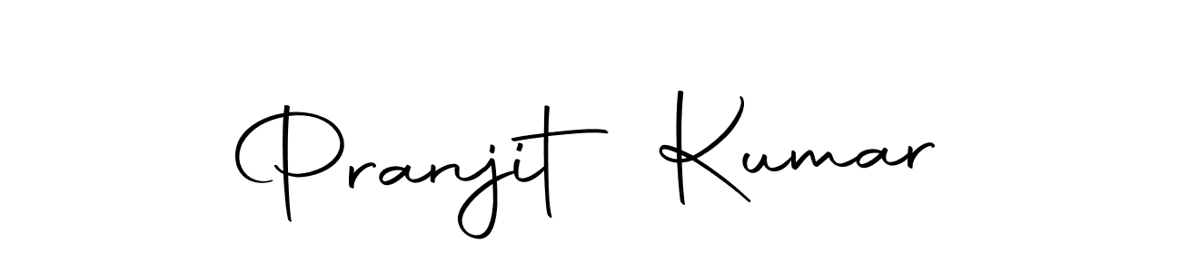 How to make Pranjit Kumar name signature. Use Autography-DOLnW style for creating short signs online. This is the latest handwritten sign. Pranjit Kumar signature style 10 images and pictures png