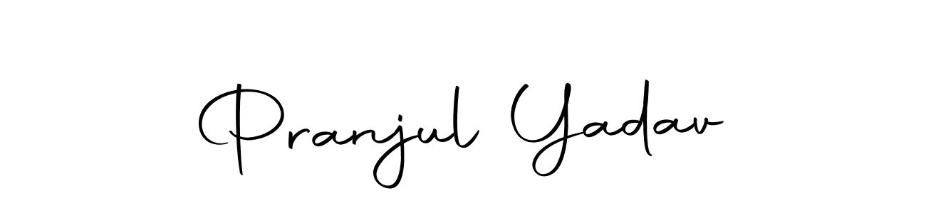 Design your own signature with our free online signature maker. With this signature software, you can create a handwritten (Autography-DOLnW) signature for name Pranjul Yadav. Pranjul Yadav signature style 10 images and pictures png