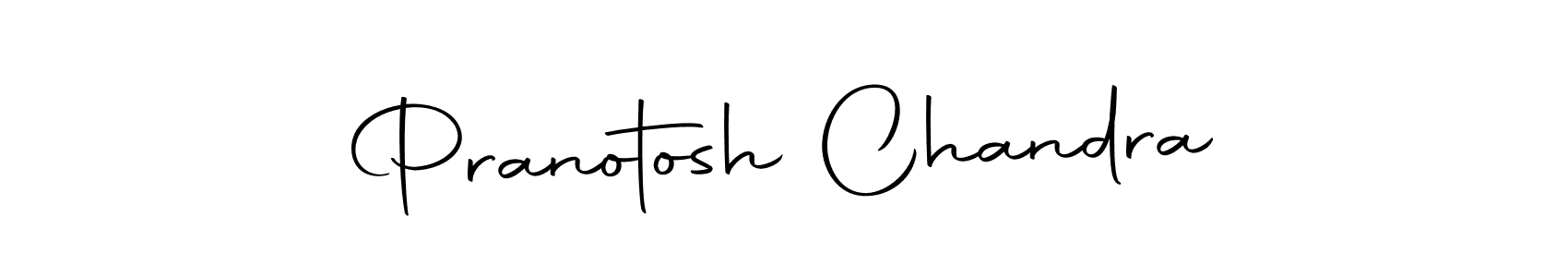 How to make Pranotosh Chandra name signature. Use Autography-DOLnW style for creating short signs online. This is the latest handwritten sign. Pranotosh Chandra signature style 10 images and pictures png