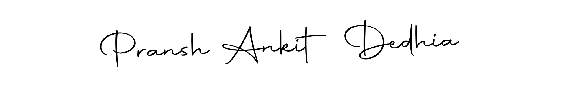 Create a beautiful signature design for name Pransh Ankit Dedhia. With this signature (Autography-DOLnW) fonts, you can make a handwritten signature for free. Pransh Ankit Dedhia signature style 10 images and pictures png