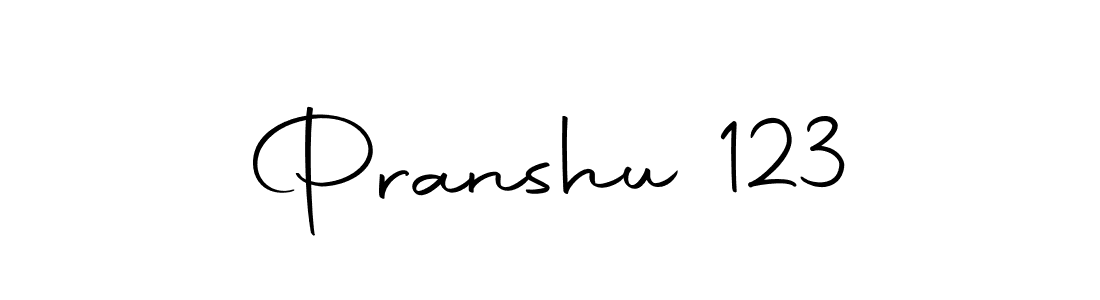 How to make Pranshu 123 name signature. Use Autography-DOLnW style for creating short signs online. This is the latest handwritten sign. Pranshu 123 signature style 10 images and pictures png