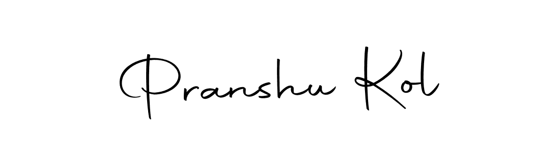 Make a beautiful signature design for name Pranshu Kol. Use this online signature maker to create a handwritten signature for free. Pranshu Kol signature style 10 images and pictures png