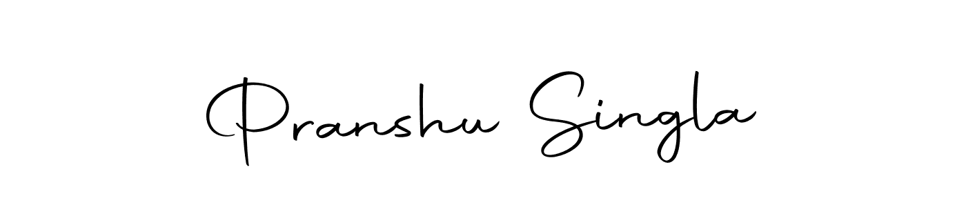Design your own signature with our free online signature maker. With this signature software, you can create a handwritten (Autography-DOLnW) signature for name Pranshu Singla. Pranshu Singla signature style 10 images and pictures png