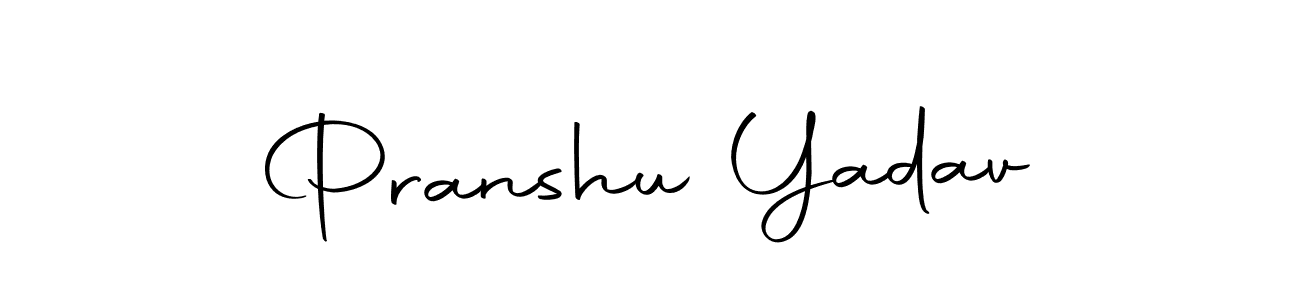 Create a beautiful signature design for name Pranshu Yadav. With this signature (Autography-DOLnW) fonts, you can make a handwritten signature for free. Pranshu Yadav signature style 10 images and pictures png