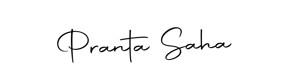How to make Pranta Saha name signature. Use Autography-DOLnW style for creating short signs online. This is the latest handwritten sign. Pranta Saha signature style 10 images and pictures png
