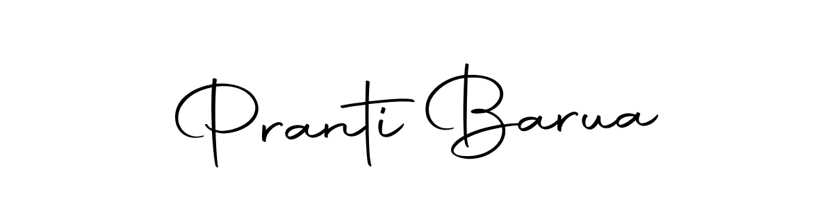 How to make Pranti Barua name signature. Use Autography-DOLnW style for creating short signs online. This is the latest handwritten sign. Pranti Barua signature style 10 images and pictures png