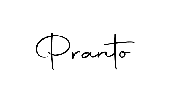 How to make Pranto name signature. Use Autography-DOLnW style for creating short signs online. This is the latest handwritten sign. Pranto signature style 10 images and pictures png