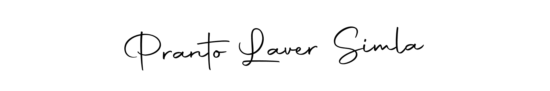 Design your own signature with our free online signature maker. With this signature software, you can create a handwritten (Autography-DOLnW) signature for name Pranto Laver Simla. Pranto Laver Simla signature style 10 images and pictures png