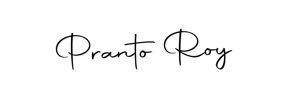 How to make Pranto Roy name signature. Use Autography-DOLnW style for creating short signs online. This is the latest handwritten sign. Pranto Roy signature style 10 images and pictures png