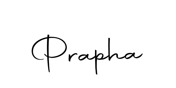 Create a beautiful signature design for name Prapha. With this signature (Autography-DOLnW) fonts, you can make a handwritten signature for free. Prapha signature style 10 images and pictures png