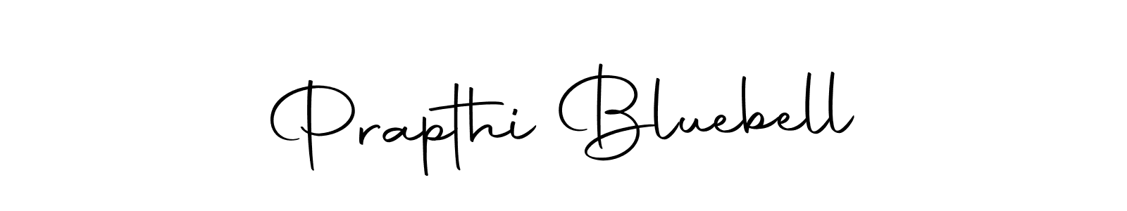 Also we have Prapthi Bluebell name is the best signature style. Create professional handwritten signature collection using Autography-DOLnW autograph style. Prapthi Bluebell signature style 10 images and pictures png