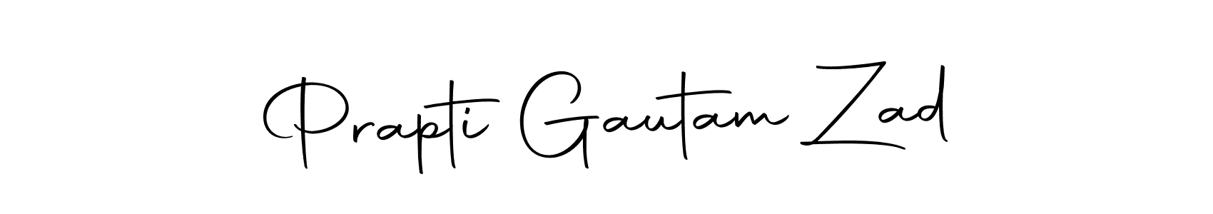 The best way (Autography-DOLnW) to make a short signature is to pick only two or three words in your name. The name Prapti Gautam Zad include a total of six letters. For converting this name. Prapti Gautam Zad signature style 10 images and pictures png