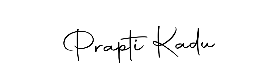 Make a beautiful signature design for name Prapti Kadu. With this signature (Autography-DOLnW) style, you can create a handwritten signature for free. Prapti Kadu signature style 10 images and pictures png