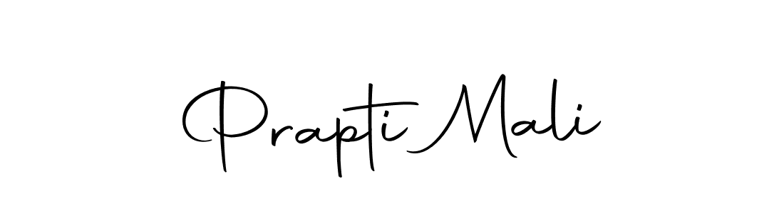 Design your own signature with our free online signature maker. With this signature software, you can create a handwritten (Autography-DOLnW) signature for name Prapti Mali. Prapti Mali signature style 10 images and pictures png