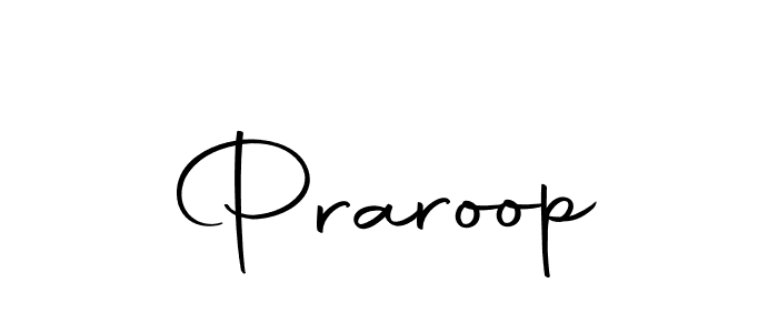 Use a signature maker to create a handwritten signature online. With this signature software, you can design (Autography-DOLnW) your own signature for name Praroop. Praroop signature style 10 images and pictures png