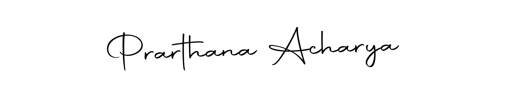 How to make Prarthana Acharya name signature. Use Autography-DOLnW style for creating short signs online. This is the latest handwritten sign. Prarthana Acharya signature style 10 images and pictures png