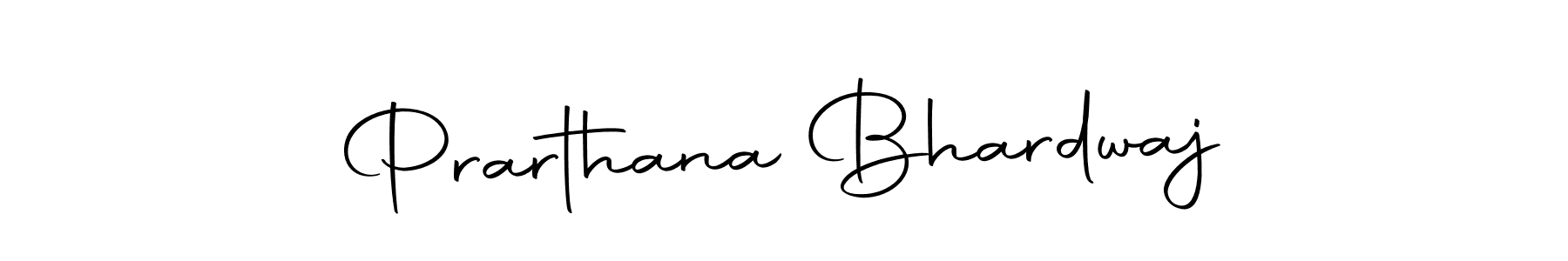 How to make Prarthana Bhardwaj name signature. Use Autography-DOLnW style for creating short signs online. This is the latest handwritten sign. Prarthana Bhardwaj signature style 10 images and pictures png